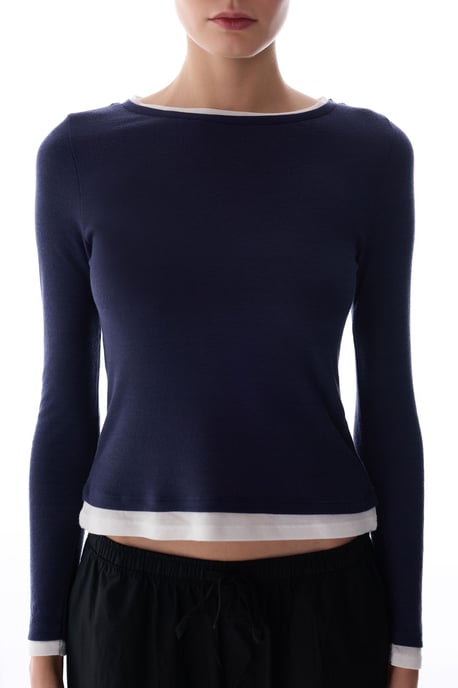 Långärmad rundhalsad bodysuit - Image 2