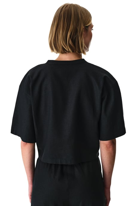 Linen-Viscose Skjorta med Mandarin-krage - Image 2