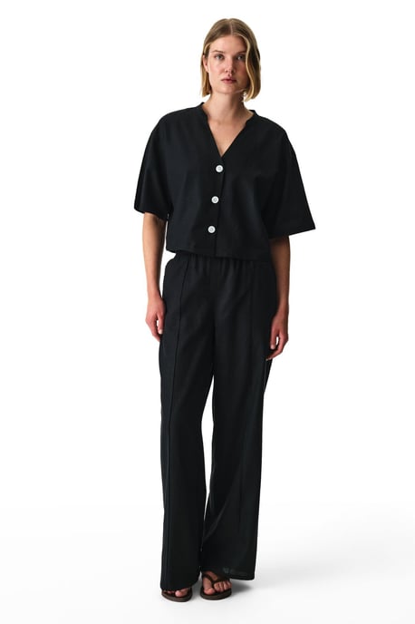 Linen-Viscose Skjorta med Mandarin-krage - Image 6