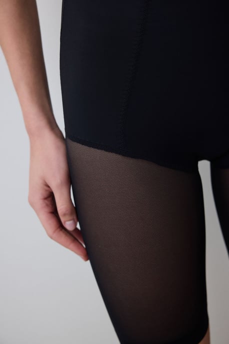 Hoog-Waist Net Shapewear Shorts - Image 3