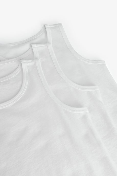 3-Pack Cotton Midi Tank Tops - Image 3