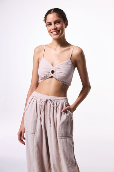Kvinnors Crop Cut-Out Bralet Top - Image 3