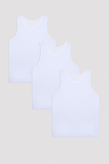 Ungdom Ribbad Bomullstopp 3-Pack - Image 1