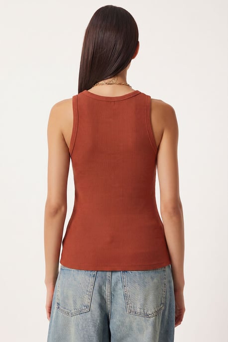Fitted U-hals Gebreide 2-Pack Tanktop - Image 4