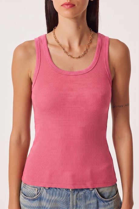 Fitted U-hals Gebreide 2-Pack Tanktop - Image 3