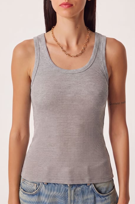 Fitted U-hals Gebreide 2-Pack Tanktop - Image 6