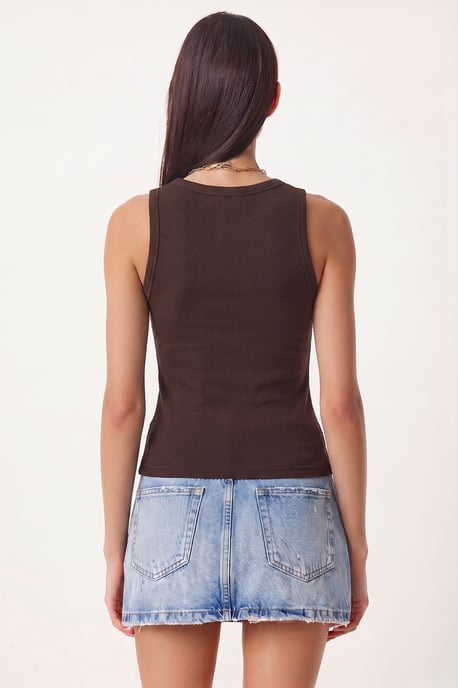 Fitted U-hals Gebreide 2-Pack Tanktop - Image 6