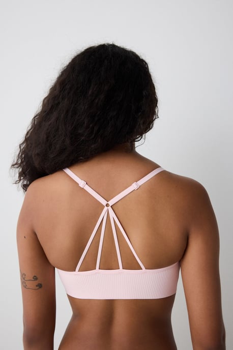 Ribbade Stickade Kort Bralet Top - Image 4