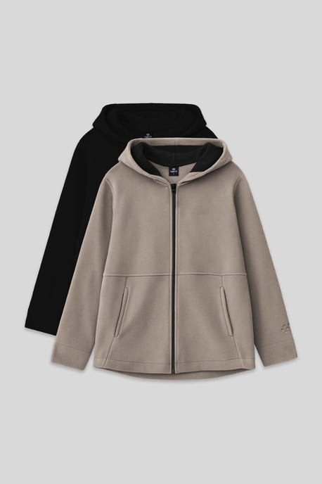 Youth Unisex Hooded Zip Sweatshirt - Image 1