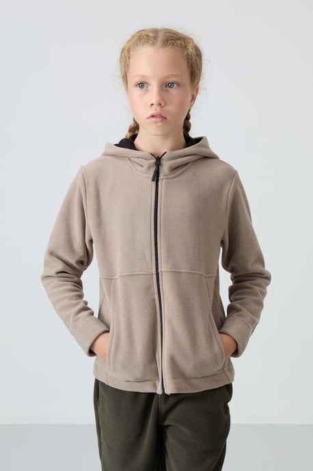 Youth Unisex Hooded Zip Sweatshirt - Image 4