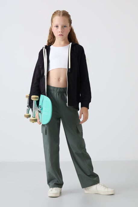 Youth Unisex Hooded Zipper Sweatshirt - Image 2