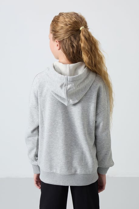 Youth Unisex Hooded Zipper Sweatshirt - Image 5