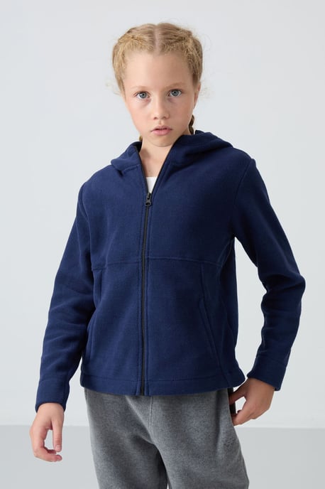 Youth Unisex Hooded Zip Sweatshirt - Image 4