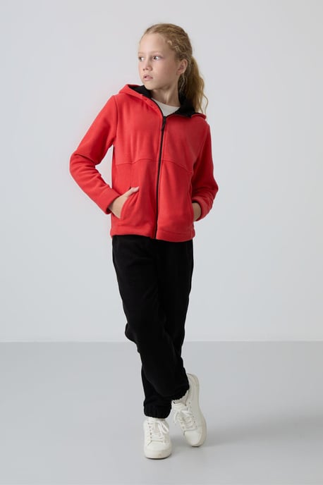 Youth Unisex Hooded Zip Sweatshirt - Image 5