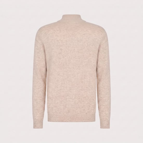 Blue Industry Gemêleerde half-zip trui | - Image 3