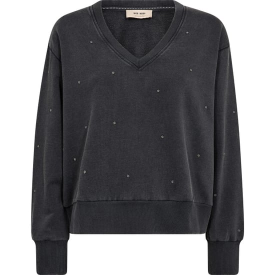 Mos Mosh Mmcosette v-ls stud sweatshirt - Image 1