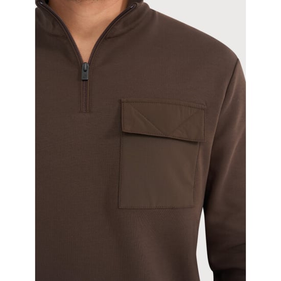 Blue Industry Half-zip sweater met borstzak | - Image 5
