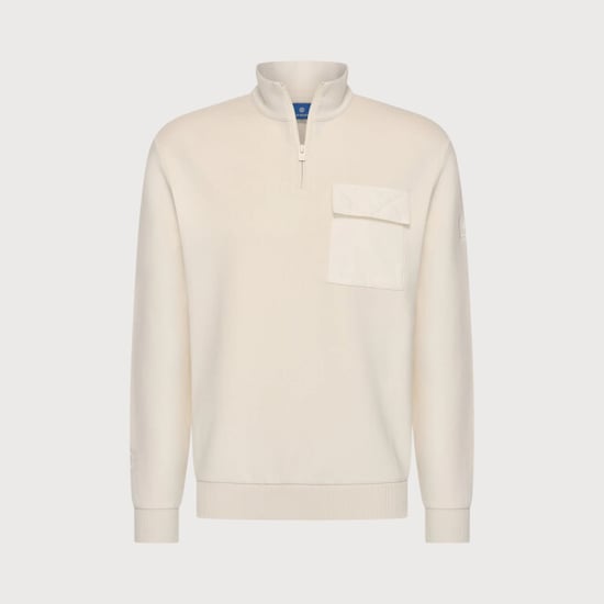 Blue Industry Half-zip sweater met borstzak | - Image 5