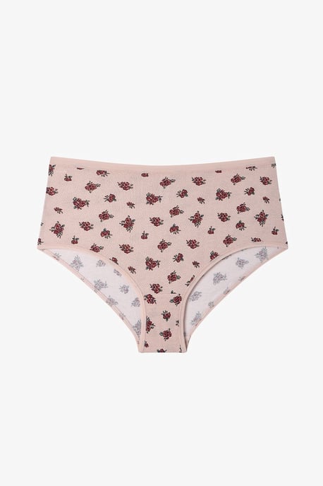 High-Waist Floral Hipster Briefs, 3-Pack - Image 3