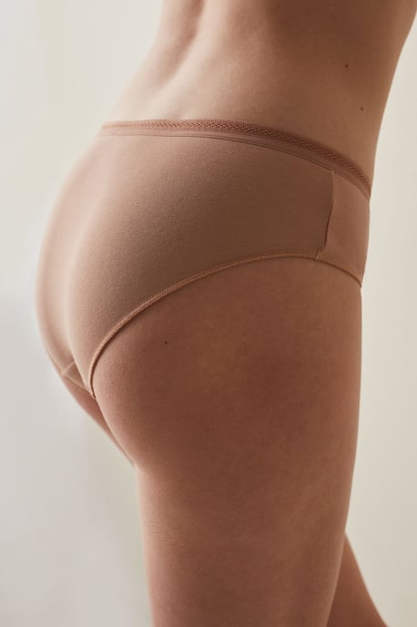 Middenhoog Katoenen Jersey Hipster Slip - Image 3