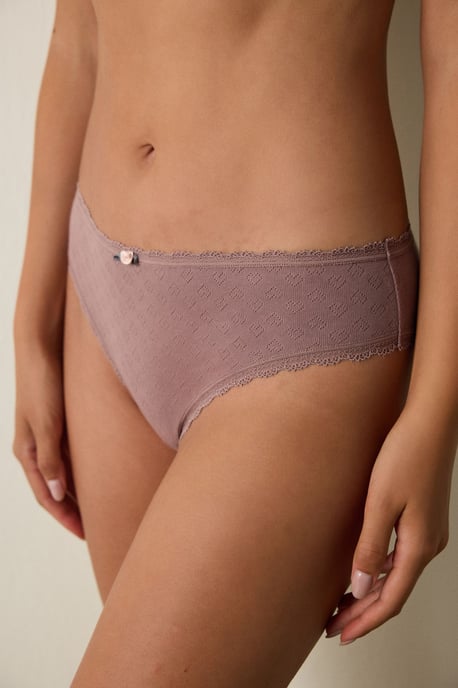 Lage Taille Hartprint Katoenen Hipster Slip - Image 1