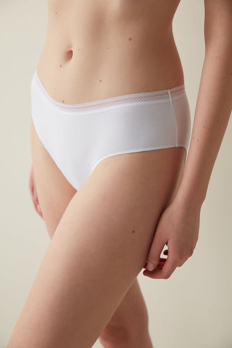 Hipsterbrief van Katoenen Jersey met Middelhoge Taille - Image 3