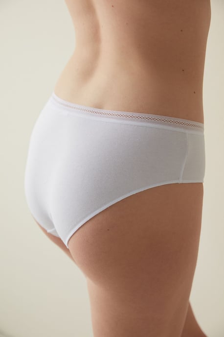 Hipsterbrief van Katoenen Jersey met Middelhoge Taille - Image 4