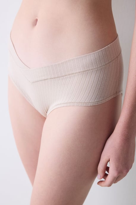 High-Waist Ribbed Hipster Brief - Image 1