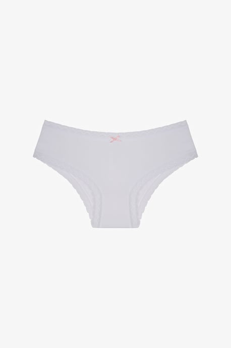 3-Pack Cotton Hipster Briefs With Lace - Image 2