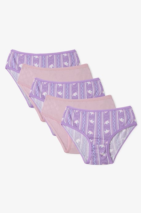 5-pack midjehöga bomullsunderkläder - Image 1