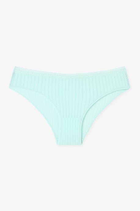 3-Pack Bomullsribbad Midjebyxa - Image 4