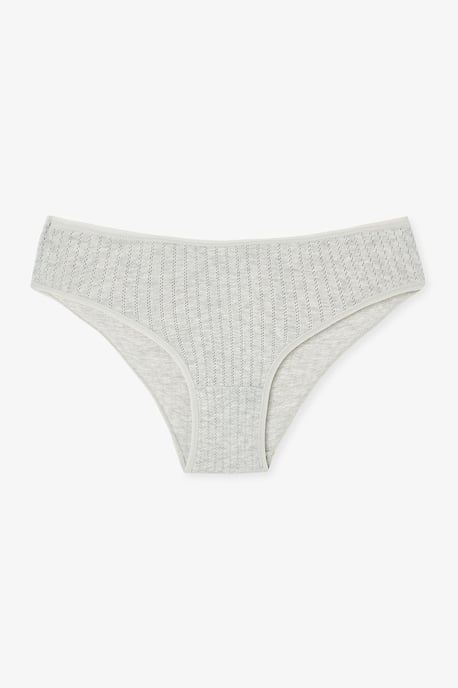 3-Pack Bomullsribbad Midjebyxa - Image 5