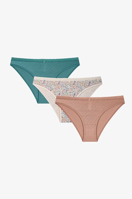 3-Pack Midjehög Bomullsunderkläder - Image 1