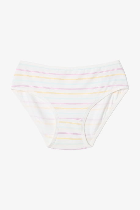 5-Pack Mid-Waist Striped Cotton Briefs - Image 5