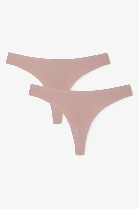 2-Pakket Mid Waist Tanga Slipjes - Image 1