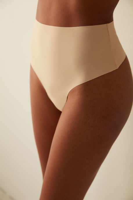 Hoogwaisted Gebreide Jersey Tanga - Image 2