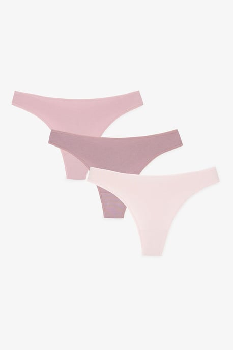 3-Pack Bomull Elastan Midje Trosa - Image 2