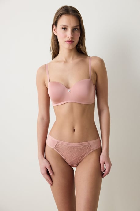 Lace Mesh Thong Panties - Image 1
