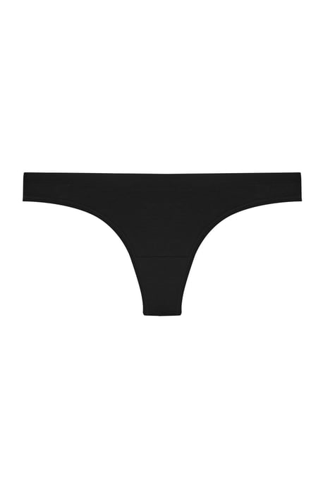 Mid-Waist Cotton Jersey Thong - Image 4