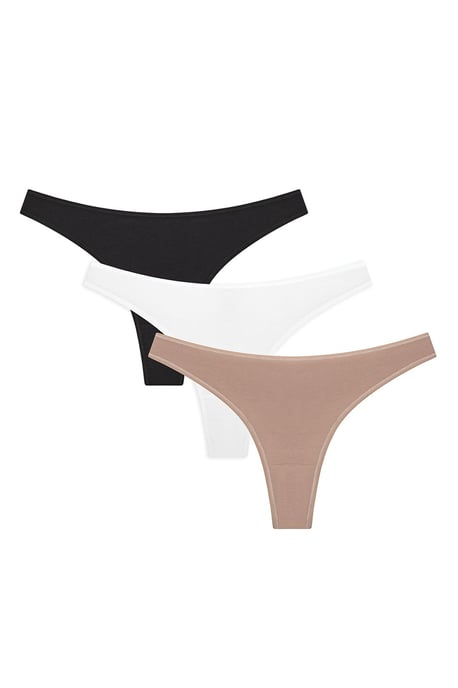 3-Pack Höga Bikinisar i Bomull - Image 1