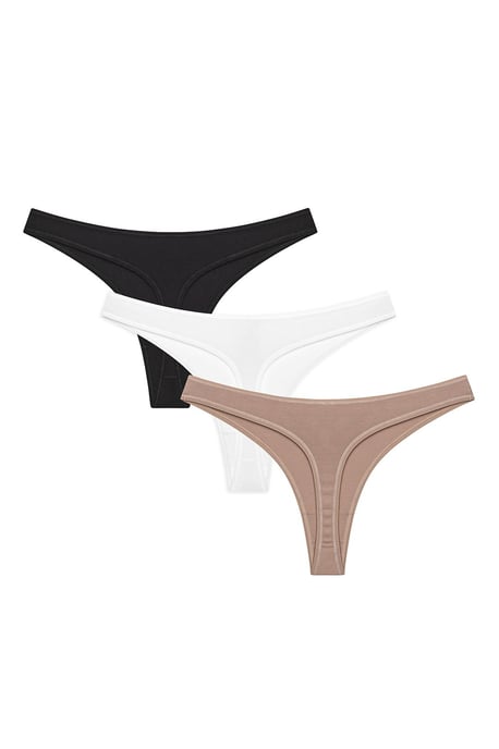 3-Pack Höga Bikinisar i Bomull - Image 2