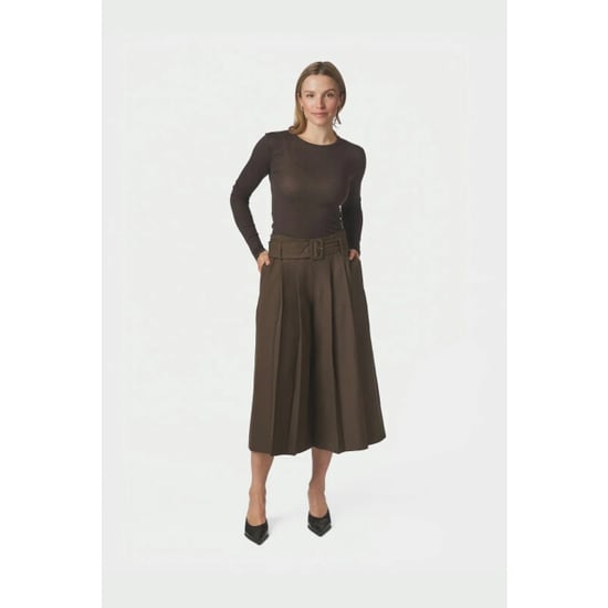 Neo Noir rilene midi pants 169844 676 dark brown - Image 4