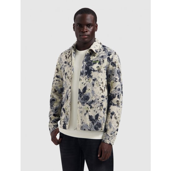 Pure Path 26030204 53 jacquard flower full-zip overshirt purep - Image 4