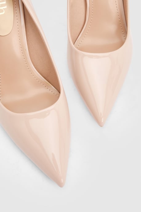 Kelly Faux Patent Leather Very High Stiletto Heel Court Shoes - Image 3