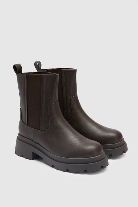 Chunky Calf High Chelsea Boots - Image 3