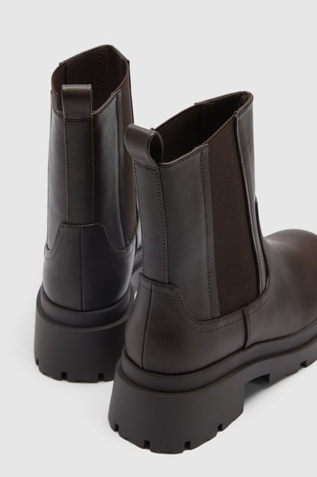 Chunky Calf High Chelsea Boots - Image 4