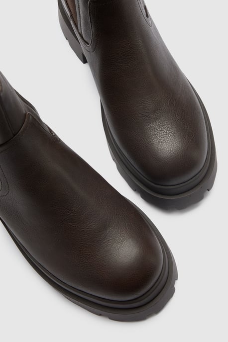 Chunky Calf High Chelsea Boots - Image 5
