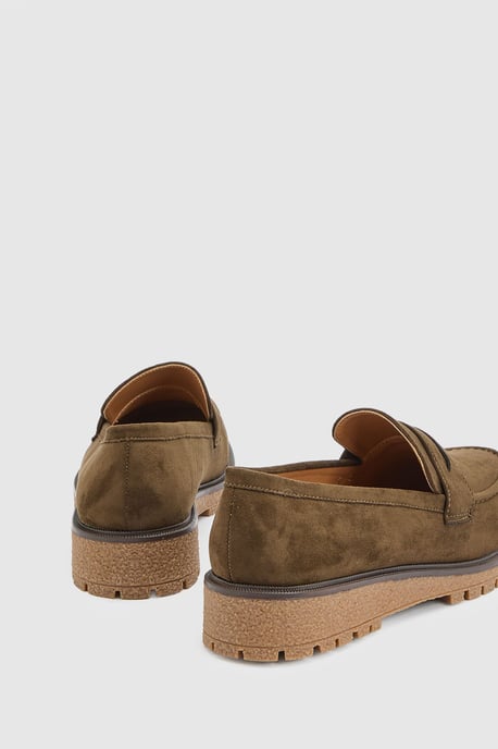 Sidnie Faux Suede Super Padded Loafers - Image 2