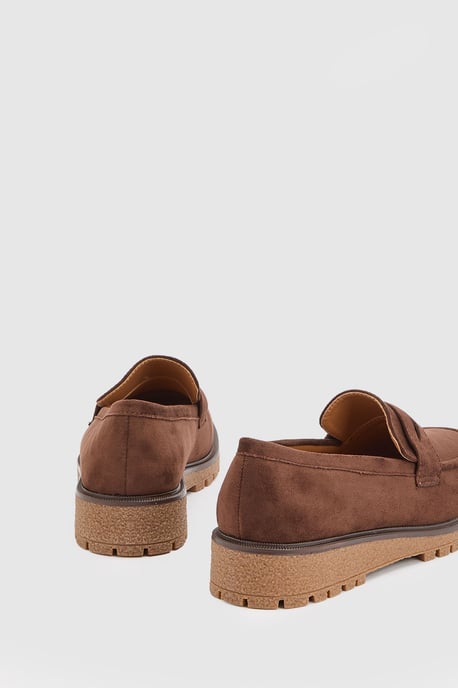 Sidnie Faux Suede Super Padded Loafers - Image 2