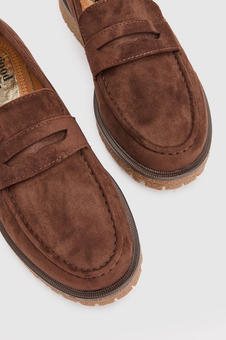 Sidnie Faux Suede Super Padded Loafers - Image 3